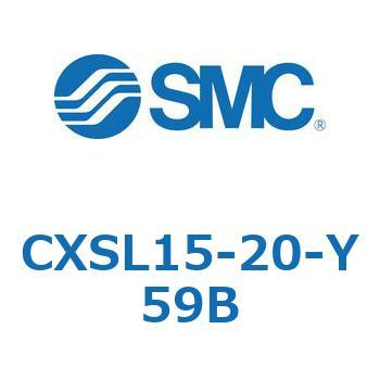 デュアルロッドシリンダ (CXSL15-2～) SMC