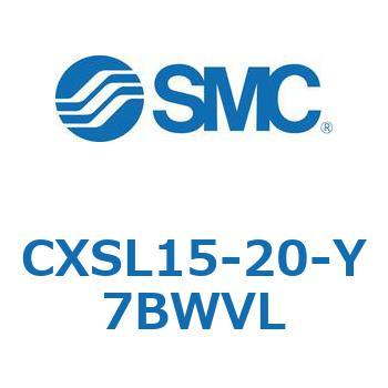 デュアルロッドシリンダ (CXSL15-2～) SMC