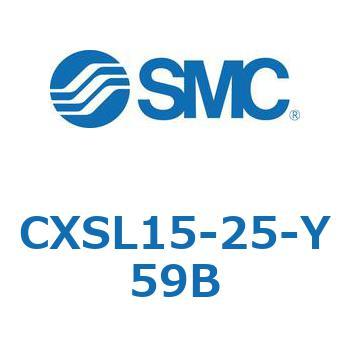 デュアルロッドシリンダ (CXSL15-2～) SMC