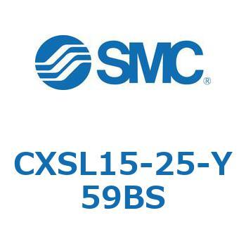 デュアルロッドシリンダ (CXSL15-2～) SMC
