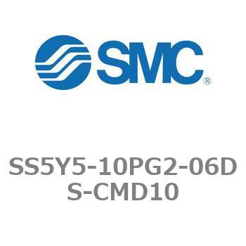 5ポートソレノイドバルブ用マニホールドベース SY5000シリーズ SS5Y5-10PG2 SMC