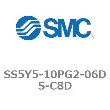 5ポートソレノイドバルブ用マニホールドベース SY5000シリーズ SS5Y5-10PG2 SMC