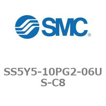 5ポートソレノイドバルブ用マニホールドベース SY5000シリーズ SS5Y5-10PG2 SMC