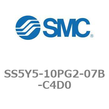 5ポートソレノイドバルブ用マニホールドベース SY5000シリーズ SS5Y5-10PG2 SMC