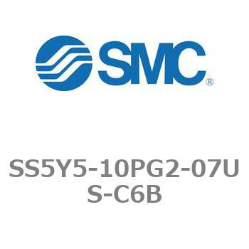 5ポートソレノイドバルブ用マニホールドベース SY5000シリーズ SS5Y5-10PG2 SMC