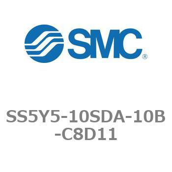 5ポートソレノイドバルブ用マニホールドベース SY5000シリーズ SS5Y5-10SDA SMC