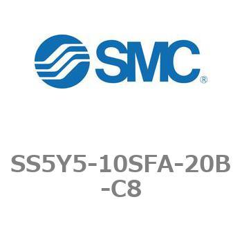 5ポートソレノイドバルブ用マニホールドベース SY5000シリーズ SS5Y5-10SFA SMC