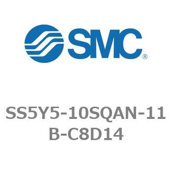 5ポートソレノイドバルブ用マニホールドベース SY5000シリーズ SS5Y5-10SQAN SMC