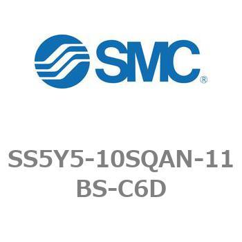 5ポートソレノイドバルブ用マニホールドベース SY5000シリーズ SS5Y5-10SQAN SMC