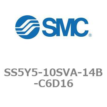 5ポートソレノイドバルブ用マニホールドベース SY5000シリーズ SS5Y5-10SVA SMC