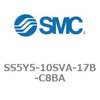 5ポートソレノイドバルブ用マニホールドベース SY5000シリーズ SS5Y5-10SVA SMC