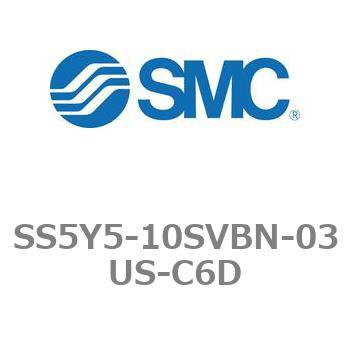 5ポートソレノイドバルブ用マニホールドベース SY5000シリーズ SS5Y5-10SVBN SMC