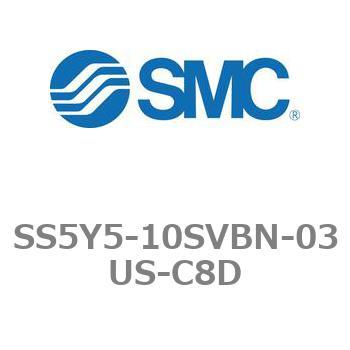 5ポートソレノイドバルブ用マニホールドベース SY5000シリーズ SS5Y5-10SVBN SMC
