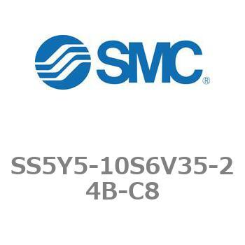 5ポートソレノイドバルブ用マニホールドベース SY5000シリーズ SS5Y5-10S6V35 - SMC