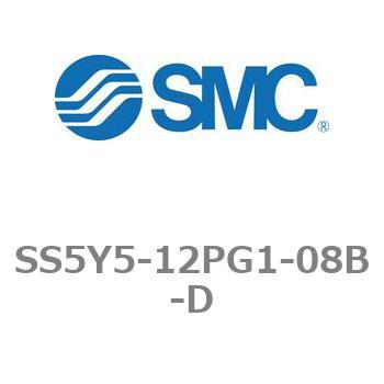 5ポートソレノイドバルブ用マニホールドベース SY5000シリーズ SS5Y5-12PG1 SMC
