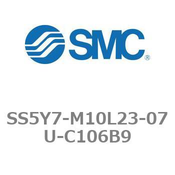 5ポートソレノイドバルブ用マニホールドベース SY7000シリーズ SS5Y7-M10L23 - SMC