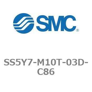 5ポートソレノイドバルブ用マニホールドベース SY7000シリーズ SS5Y7-M10T - SMC