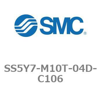 5ポートソレノイドバルブ用マニホールドベース SY7000シリーズ SS5Y7-M10T - SMC