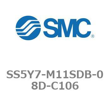 5ポートソレノイドバルブ用マニホールドベース SY7000シリーズ SS5Y7-M11SDB SMC