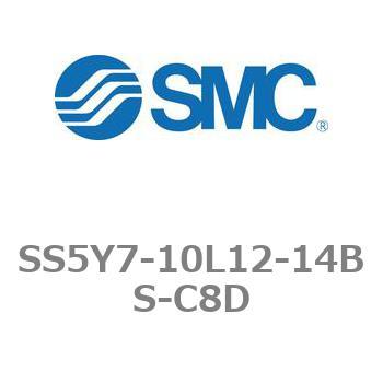 5ポートソレノイドバルブ用マニホールドベース SY7000シリーズ SS5Y7-10L12 SMC
