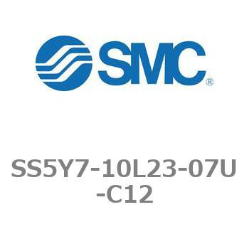 5ポートソレノイドバルブ用マニホールドベース SY7000シリーズ SS5Y7-10L23 SMC