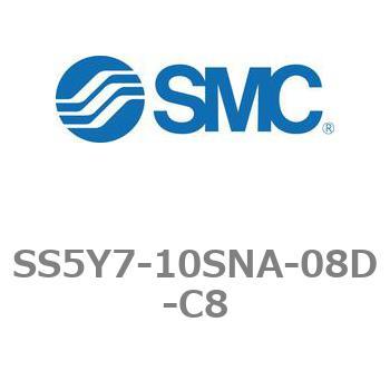 5ポートソレノイドバルブ用マニホールドベース SY7000シリーズ SS5Y7-10SNA SMC