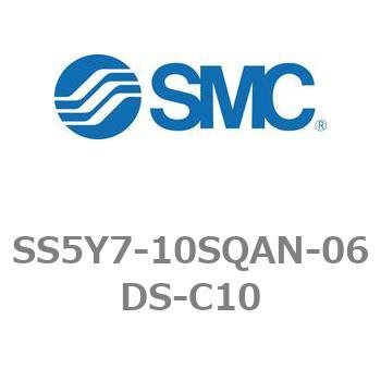 5ポートソレノイドバルブ用マニホールドベース SY7000シリーズ SS5Y7-10SQAN SMC