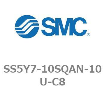 5ポートソレノイドバルブ用マニホールドベース SY7000シリーズ SS5Y7-10SQAN SMC