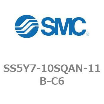 5ポートソレノイドバルブ用マニホールドベース SY7000シリーズ SS5Y7-10SQAN SMC
