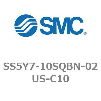 5ポートソレノイドバルブ用マニホールドベース SY7000シリーズ SS5Y7-10SQBN SMC