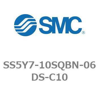 5ポートソレノイドバルブ用マニホールドベース SY7000シリーズ SS5Y7-10SQBN SMC