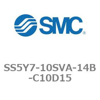 5ポートソレノイドバルブ用マニホールドベース SY7000シリーズ SS5Y7-10SVA SMC