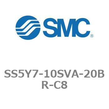 5ポートソレノイドバルブ用マニホールドベース SY7000シリーズ SS5Y7-10SVA SMC