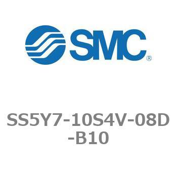 SS5Y7-10S4V-08D-B10-NA 5ポートソレノイドバルブ用マニホールドベース SY7000シリーズ SS5Y7-10S4V SMC 20644147