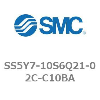 5ポートソレノイドバルブ用マニホールドベース SY7000シリーズ SS5Y7-10S6Q21 - SMC