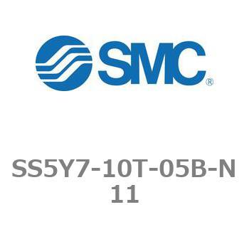 SS5Y7-10T-05B-N11-NA 5ポートソレノイドバルブ用マニホールドベース SY7000シリーズ SS5Y7-10T SMC 管接続口径(N11) Φ3/8ワンタッチ管継手