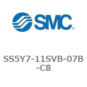 5ポートソレノイドバルブ用マニホールドベース SY7000シリーズ SS5Y7-11SVB SMC