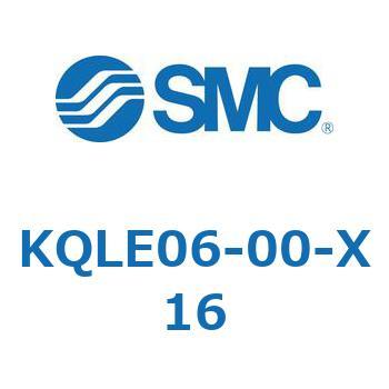 KQLE06-00-X16 KQ2 Series(KQLE～) SMC 適合チューブ外径6mm 1袋(10個)