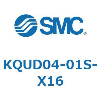 KQUD04-01S-X16 KQ2 Series(KQUD0～) SMC 適合チューブ外径4mm 1袋(10個)