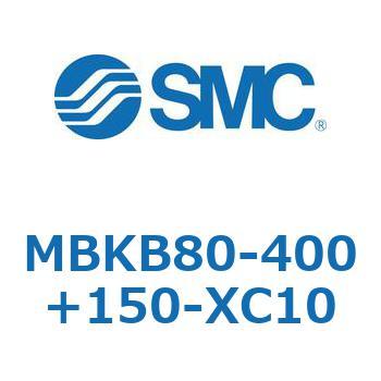 MBKB80-400+150-XC10 標準形エアシリンダ(角形カバー)MB シリーズ(MBKB～) SMC 複動片ロッド チューブ内径80mm