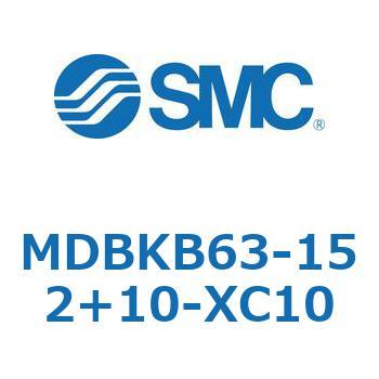 MDBKB63-152+10-XC10 標準形エアシリンダ(角形カバー)MB シリーズ(MDBKB63-～) SMC 複動片ロッド