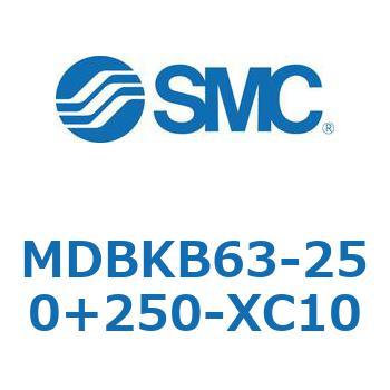 MDBKB63-250+250-XC10 標準形エアシリンダ(角形カバー)MB シリーズ(MDBKB63-～) SMC 複動片ロッド