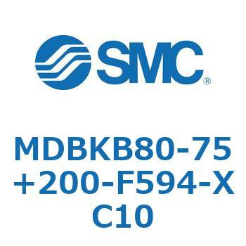 MDBKB80-75+200-F594-XC10 標準形エアシリンダ(角形カバー)MB シリーズ(MDBKB80-～) SMC 複動片ロッド