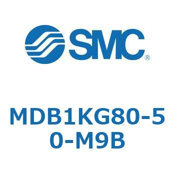 MDB1KG80-50-M9B 角形チューブ形エアシリンダ MB1シリーズ(MDB1KG～) SMC 複動片ロッド 両側エアクッション チューブ内径80mmシリンダストローク50mm
