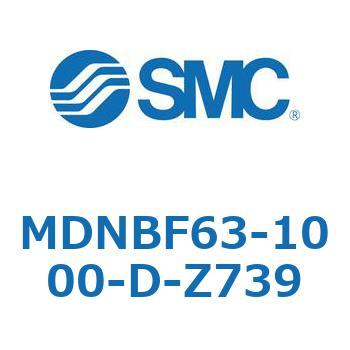 ロック付シリンダ (MDNBF63-1～) SMC