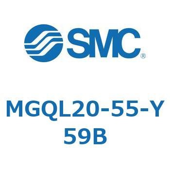ガイド付薄形シリンダ (MGQL20-5～) SMC