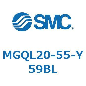 ガイド付薄形シリンダ (MGQL20-5～) SMC