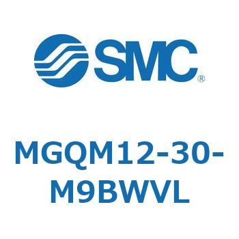 ガイド付薄形シリンダ (MGQM12-3～) SMC