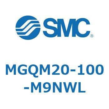 ガイド付薄形シリンダ (MGQM20-1～) SMC
