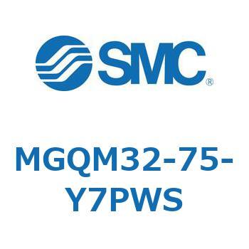ガイド付薄形シリンダ (MGQM32-7～) SMC